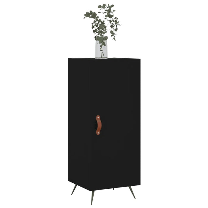 Credenza Nero 34,5x34x90 cm in Legno Multistrato 828509