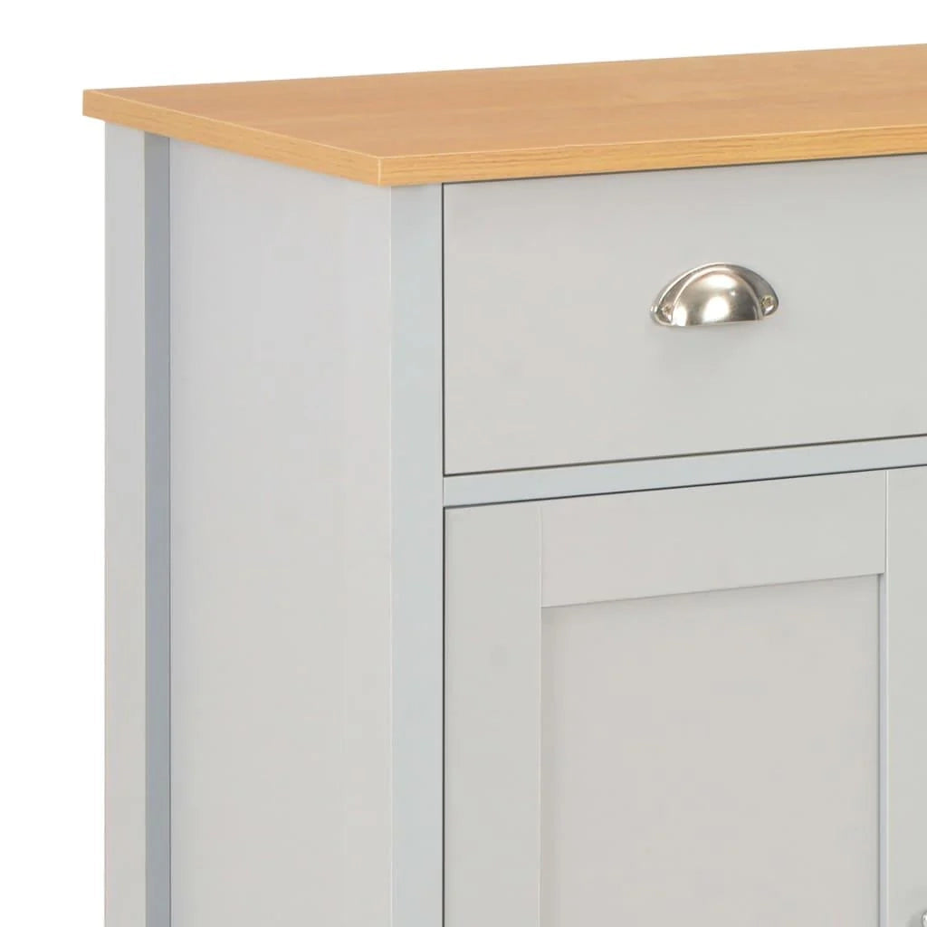 Credenza grigia buffet mobiletto consolle mobile contenitore 79 cm 4402263