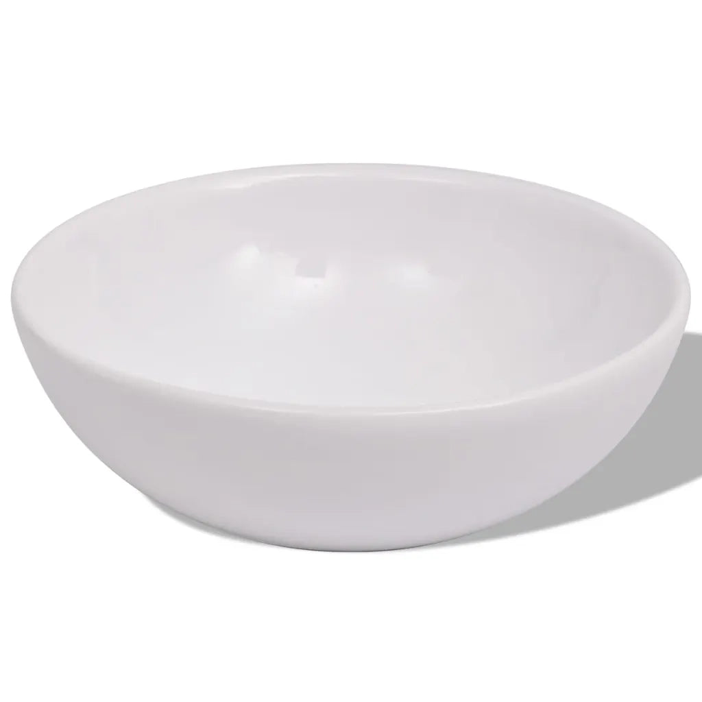 Set Mobili da Bagno 4 pz con Lavabo e Rubinetto Nero 273685
