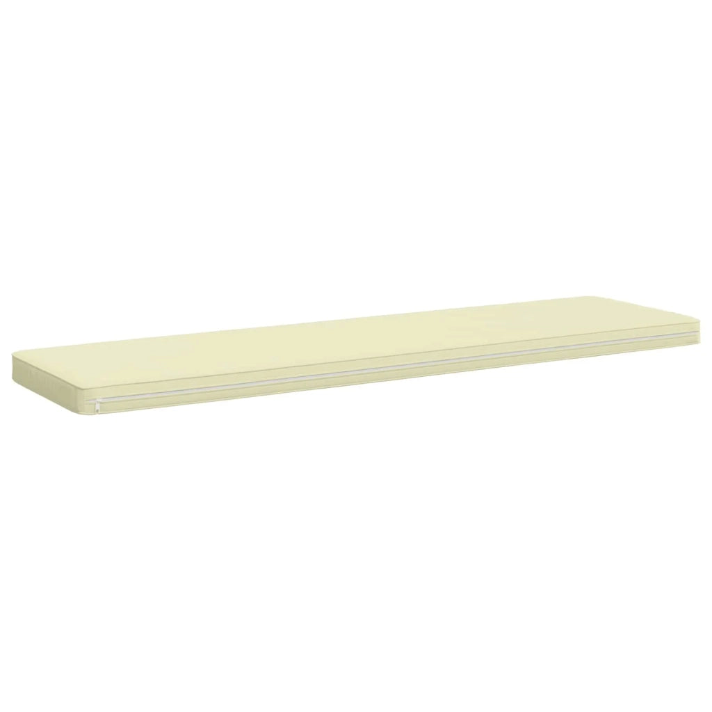 Cuscini per Panchina a 2 Pezzi VUGHT 2 pz 100% Poliestere Crema 951377