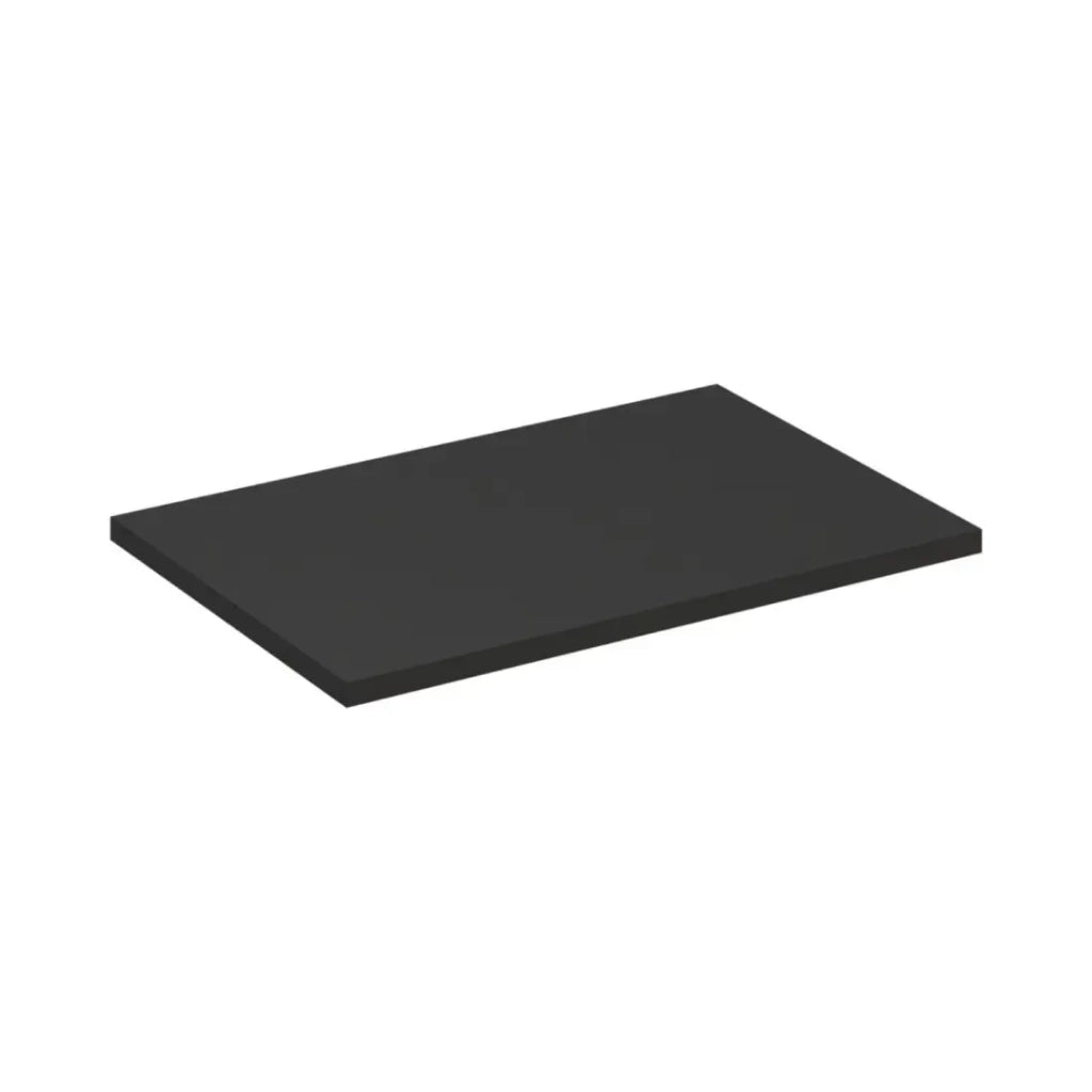 Piano lavabo nero SAVIA 80 cm – Top da 80 cm per mobile sottolavabo