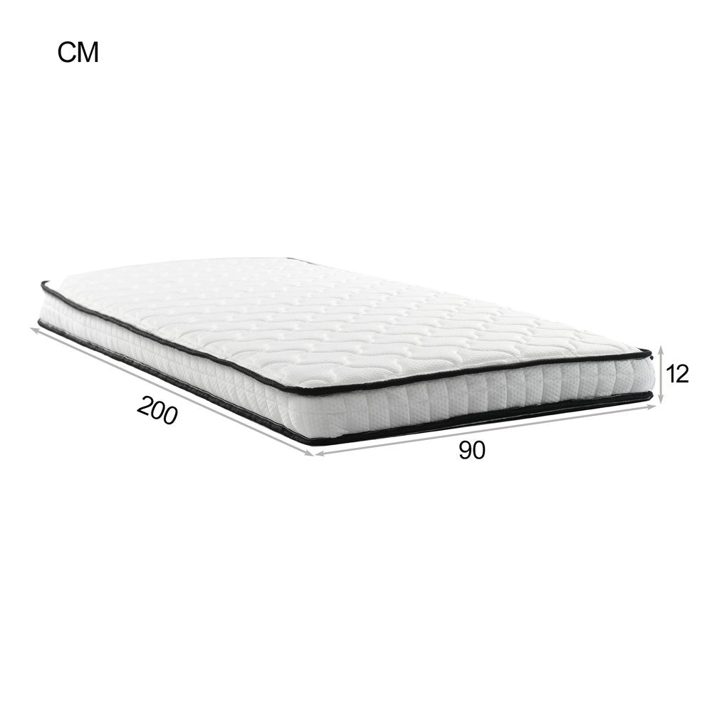 Letto Contenitore Imbottito Estraibile con LED e Rete a Doghe ¨C MINIMAL ¨C Beige 90x200/180x200