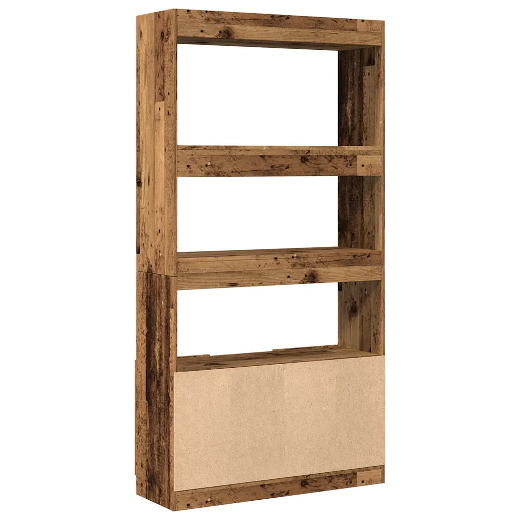 Credenza | Madia | Buffet da pranzo | Armadio da pranzo Legno Antico 92x33x180 cm in Legno Multistrato