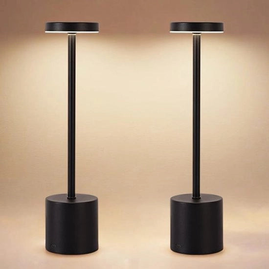 Set di due lampade notturne a controllo da toccare, comprensivo di una lampada da scrivania ricaricabile LED da 5000 mAh.