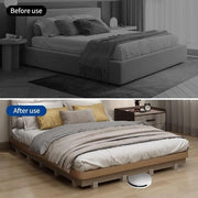 Verstelbare bed- e meubelverhogers con vite a clip, 4-pack tavoli per divano con regolazione di altezza, aumentano l'altezza di 2 pollici, compatibili con passaggi di 0-2 pollici di larghezza dei piedi degli arredi (beige)