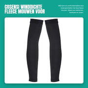Moufleece Winddichetto - Fleece di Alta Qualità - Respirante - Comodo - Protezione contro il Freddo - Adatto per Ciclismo/Corsa in Telaio - Maniche a Cappuccio