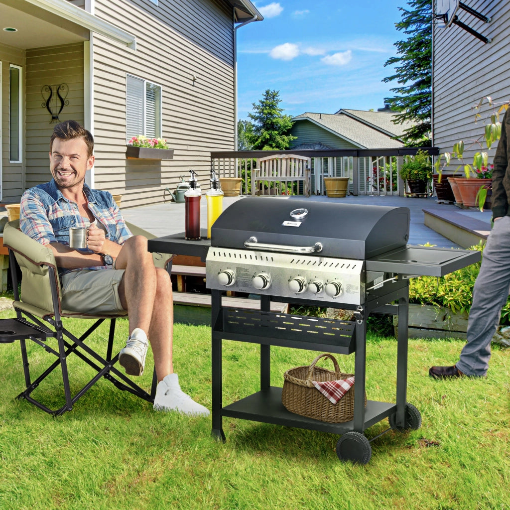 Barbecue a gas 4+1 ¨C zephmum ¨C grigio, acciaio, 12.5 kW