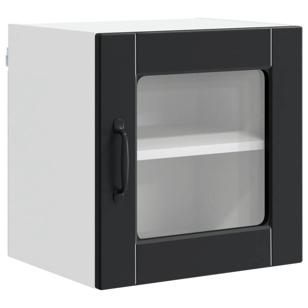 Mobile da cucina 2 pz-Set di 2 Armadio da cucina Nero 40 x 31 x 40 cm Legno multistrato 484086