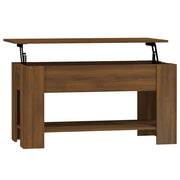 Tavolino salotto | Tavolino da caff¨¨ | Tavolino da Soggiorno Rovere Marrone 101x49x52 cm Legno Multistrato
