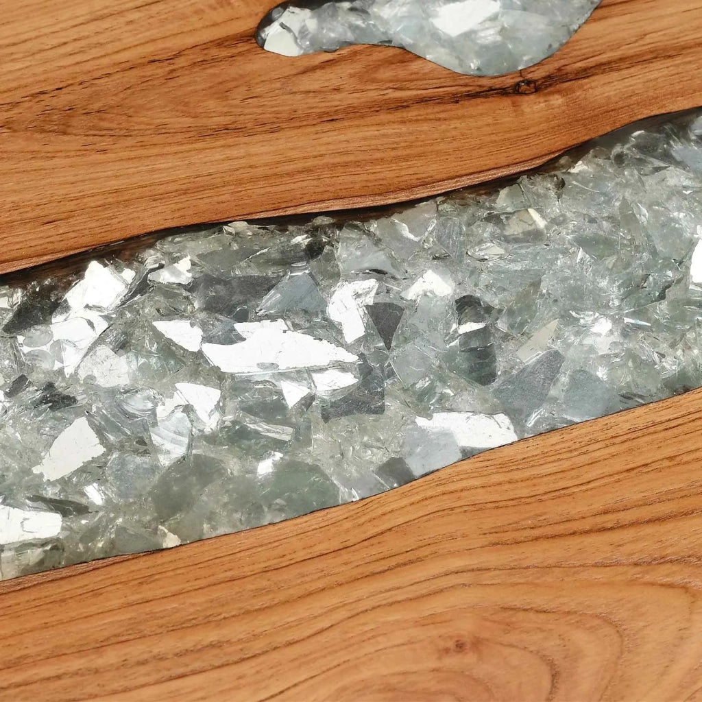 Tavolo consolle Marrone 100 x 35 x 75 cm Legno di teak solido