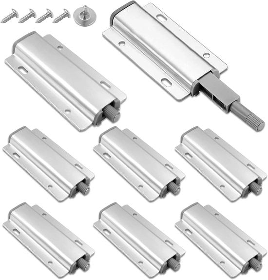 Deurapener con magneti per porte armadio - 8 pezzi - Dampip per frenatura - Deurapener per cucina e mobili