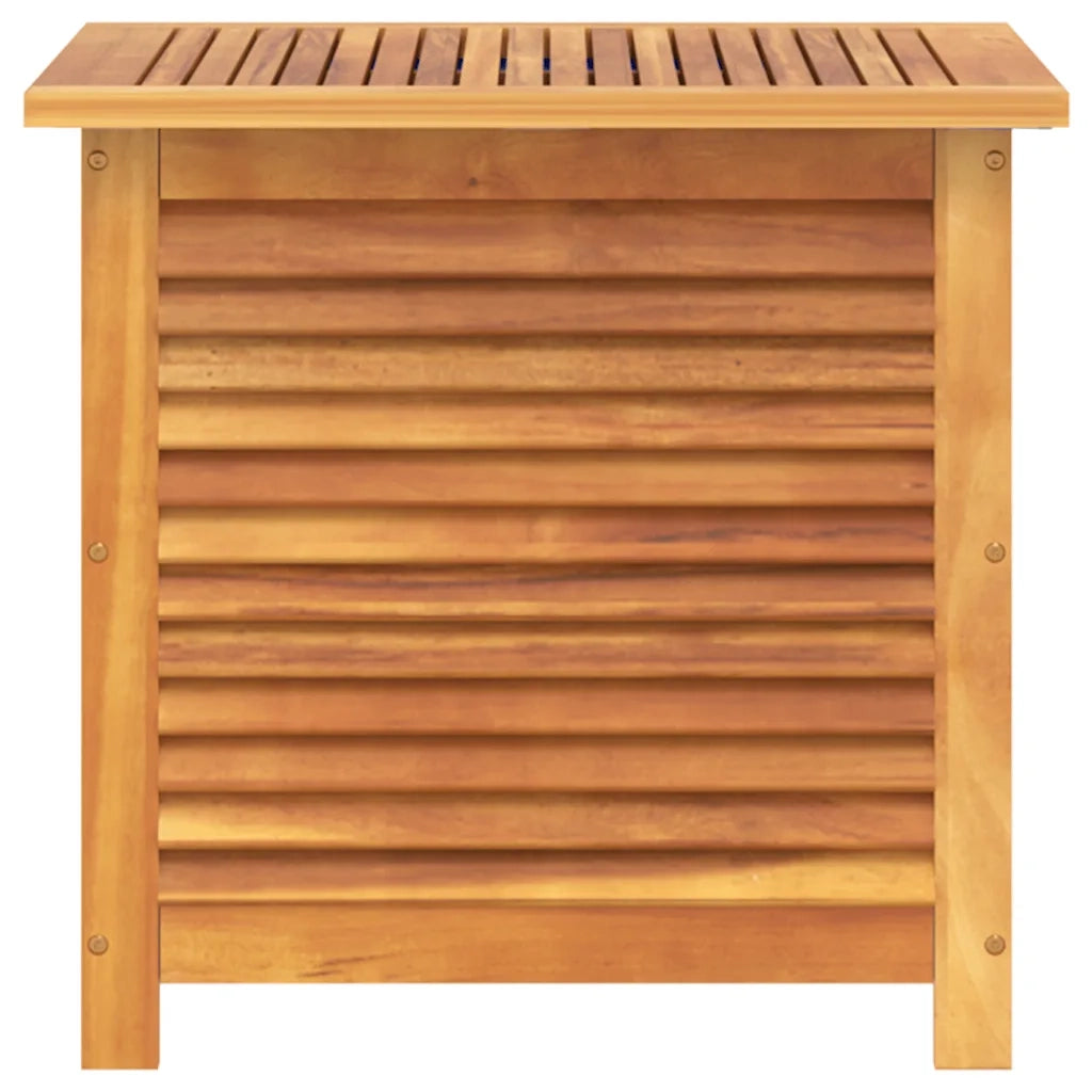 Contenitore Giardino con Feritoia 50x60x56cm Massello Acacia 365839