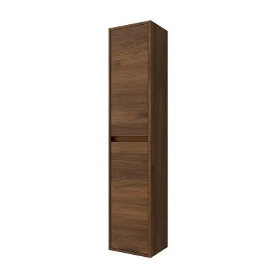 Colonna bagno sospesa 140 cm noce maya ripiani regolabili Gaya