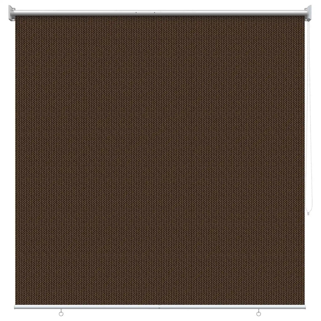 Tenda a Rullo Esterno Blocco UV 90% Marrone 140 x 140 cm HDPE 42036094