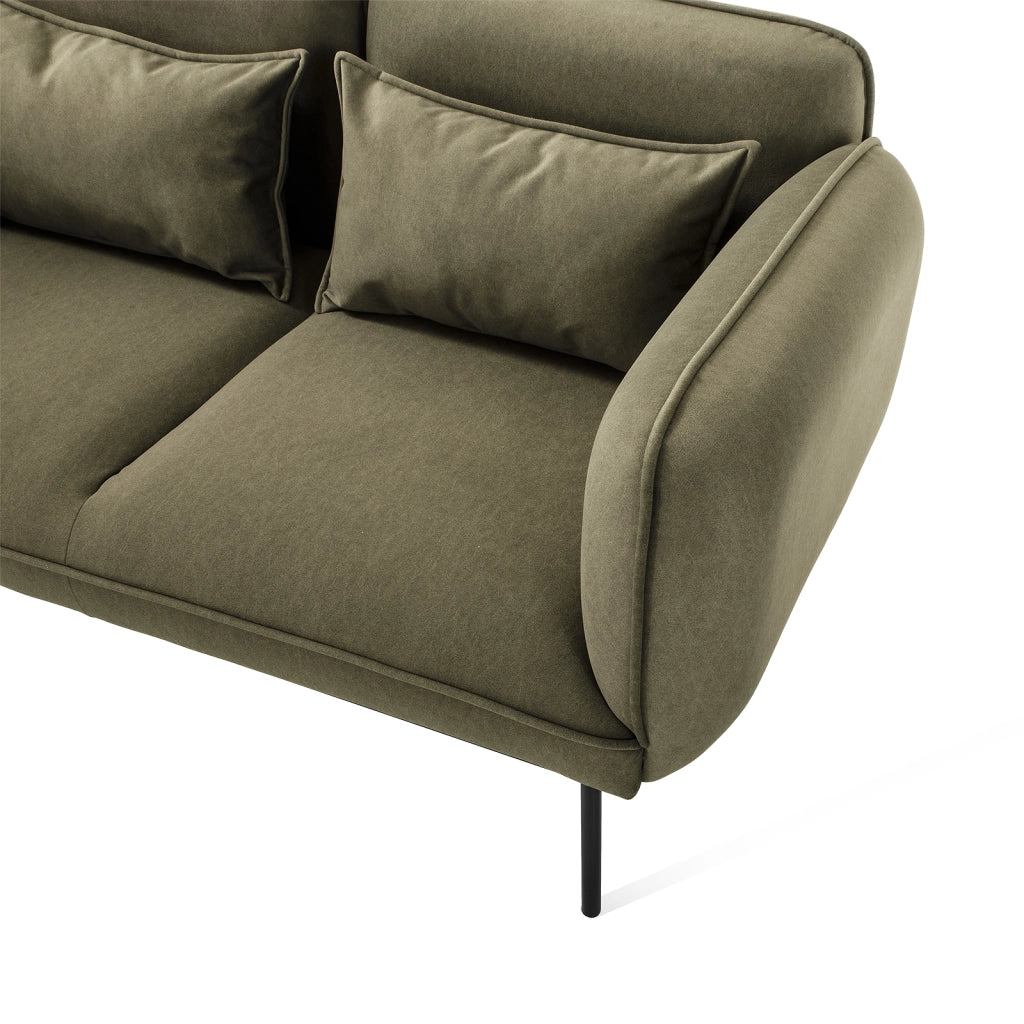 Divano 2 posti VELOUR verde scuro