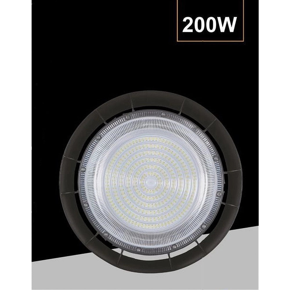 Trade Shop - Faretto Led Ufo Lampada A Sospensione 200 Watt Ip65 Luce Naturale 4000k He-200w -