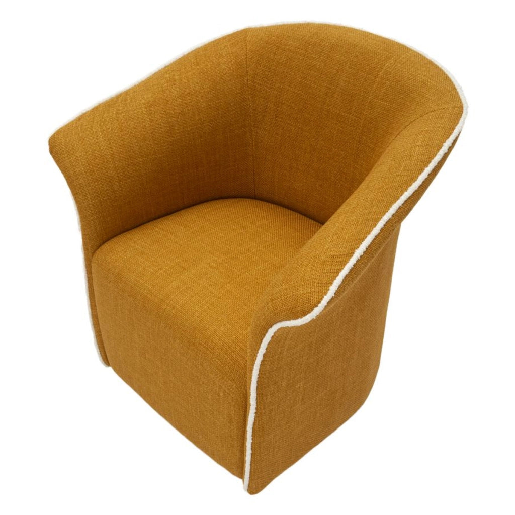 Poltrona VKH714, Giallo, Metallo, 80x83,5x66 cm