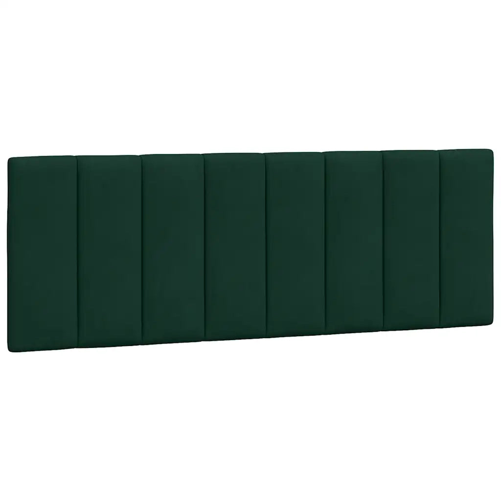 Cuscino Testiera Hanko Verde Scuro 120 cm in Velluto CFW3119037
