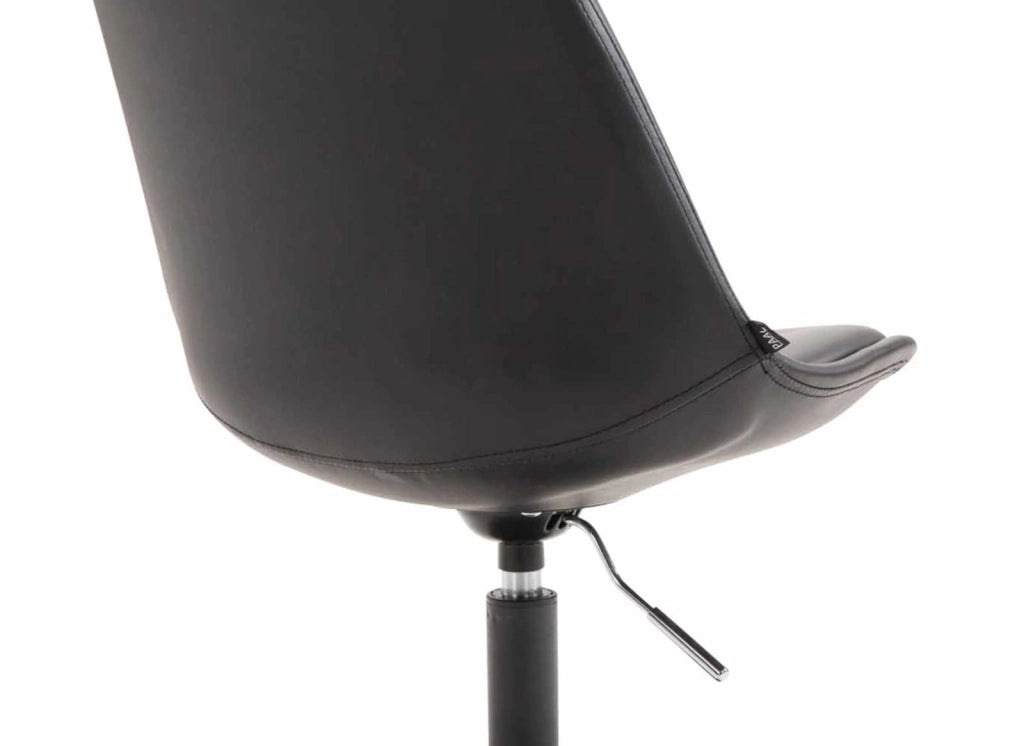 Set di 4 sedie da pranzo Maverick in ecopelle nero,nero