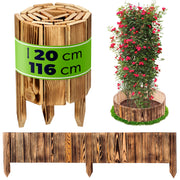 Recinzione da giardino in legno KADAX Palisade, infissa nel terreno, colore marrone, 20x116 cm.