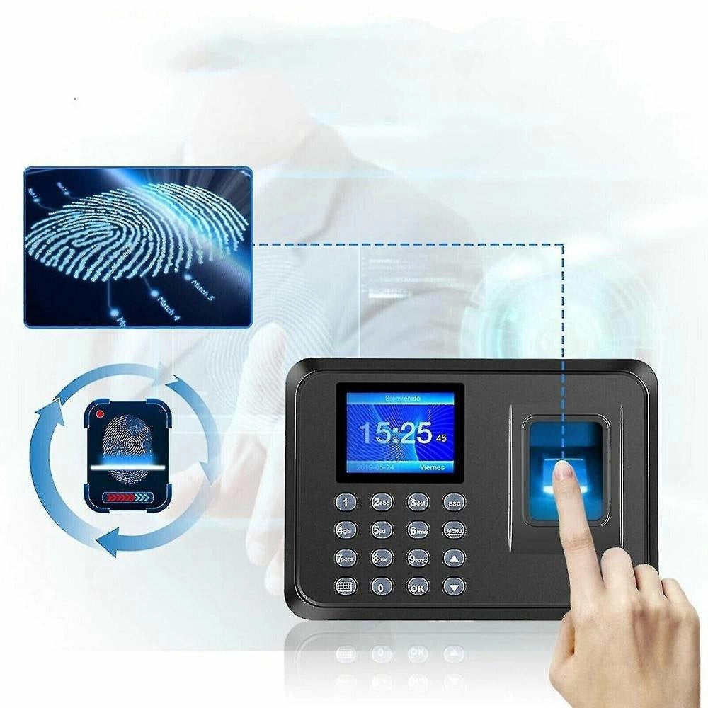 Trade Shop - Marcatempo Impronte Digitali In Italiano Biometrico Controllo Accessi Lettore -