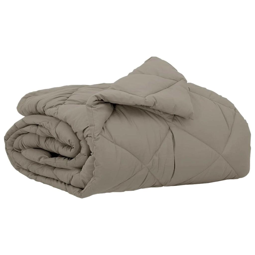 Piumone | Duvet Estivo Grigio chiaro 200 x 155 cm Microfibra