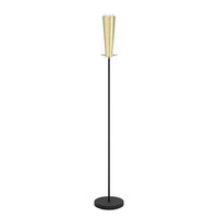 Piantana Contemporanea Pinto Gold Acciaio Nero 1 Luce E27