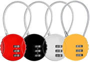 Pacco di 4 combinazioni a chiave, combinazione a 3 cifre per valigia, combinazione a chiave colorata per valigie, bagagli, borse da viaggio, cassetti, armadietti