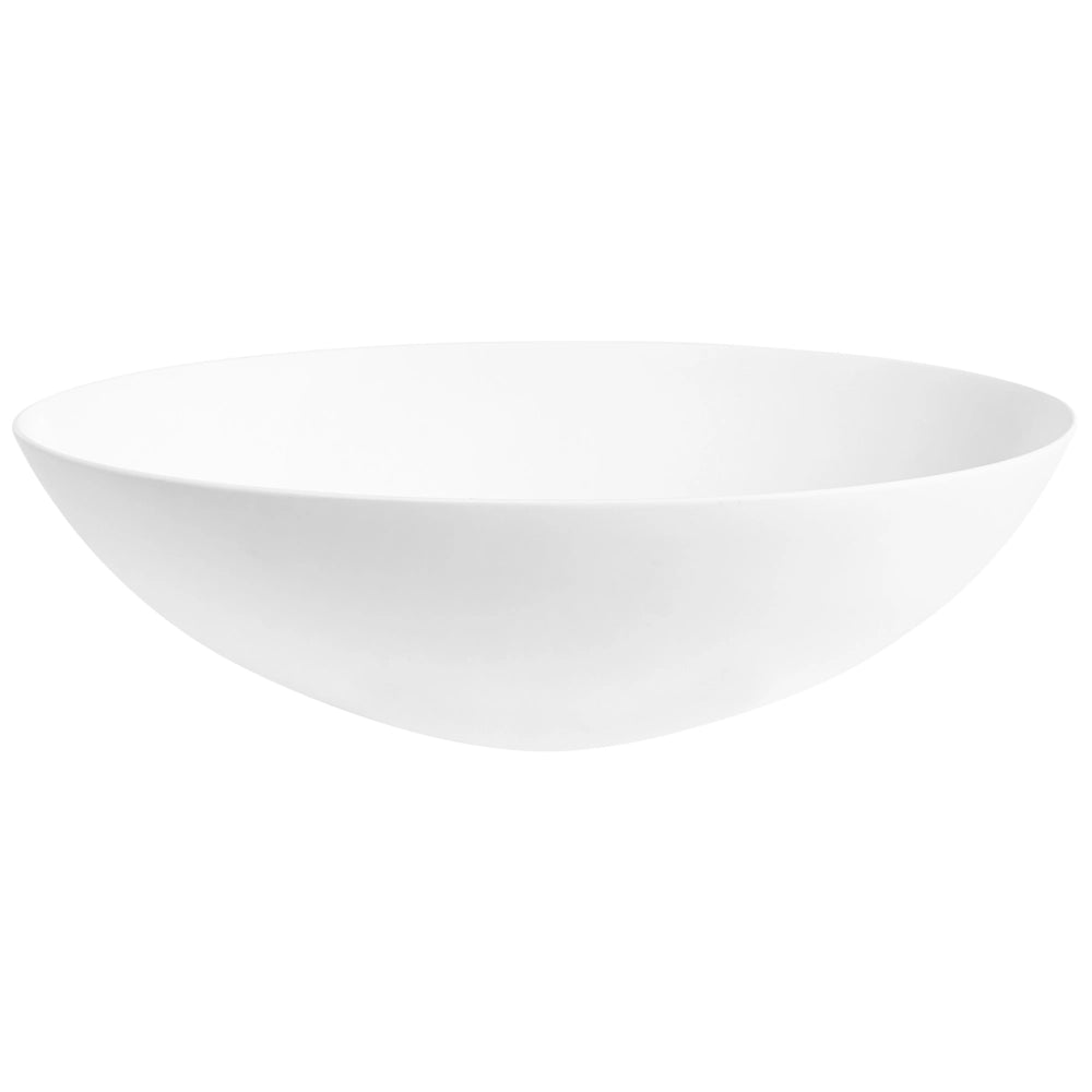 Lavabo da appoggio in superficie solida, ovale, da appoggio, bianco raffinato elegante