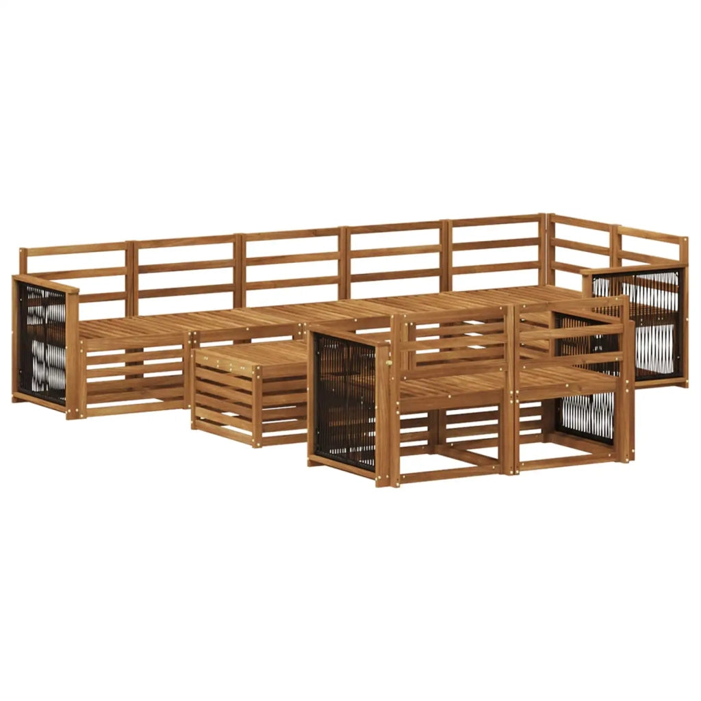 Set divani Legno di Acacia Massello 3384530