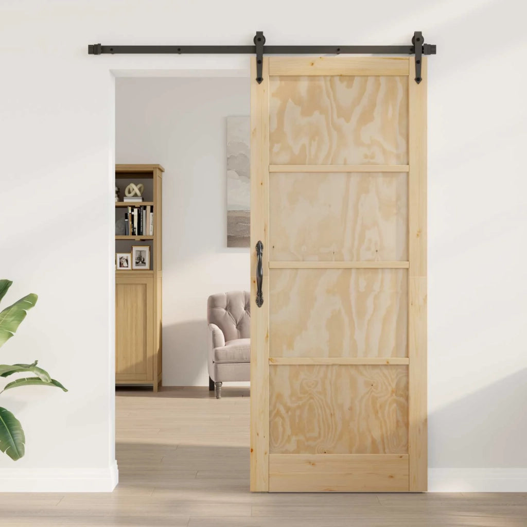 Porta Interna Naturale 86 x 211 cm Legno compensato