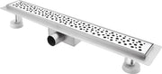 Sifone per doccia 40 cm extra piano in acciaio inossidabile - Set completo di spazzolino, sifone