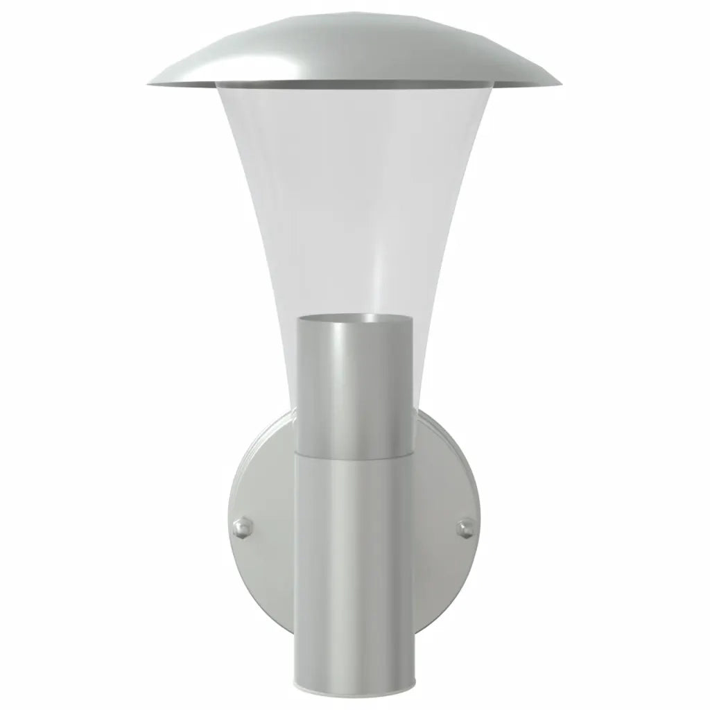 Applique da Esterno 2 pz Argento in Acciaio Inossidabile 4006237