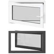 Finestra per Soffitta RISOR 100 x 60 cm PVC e Vetro Antracite CFW1942308