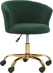 Sedia da Ufficio - Ergonomica - Regolabile - Rivestita - Acciaio a Colorazione Oro