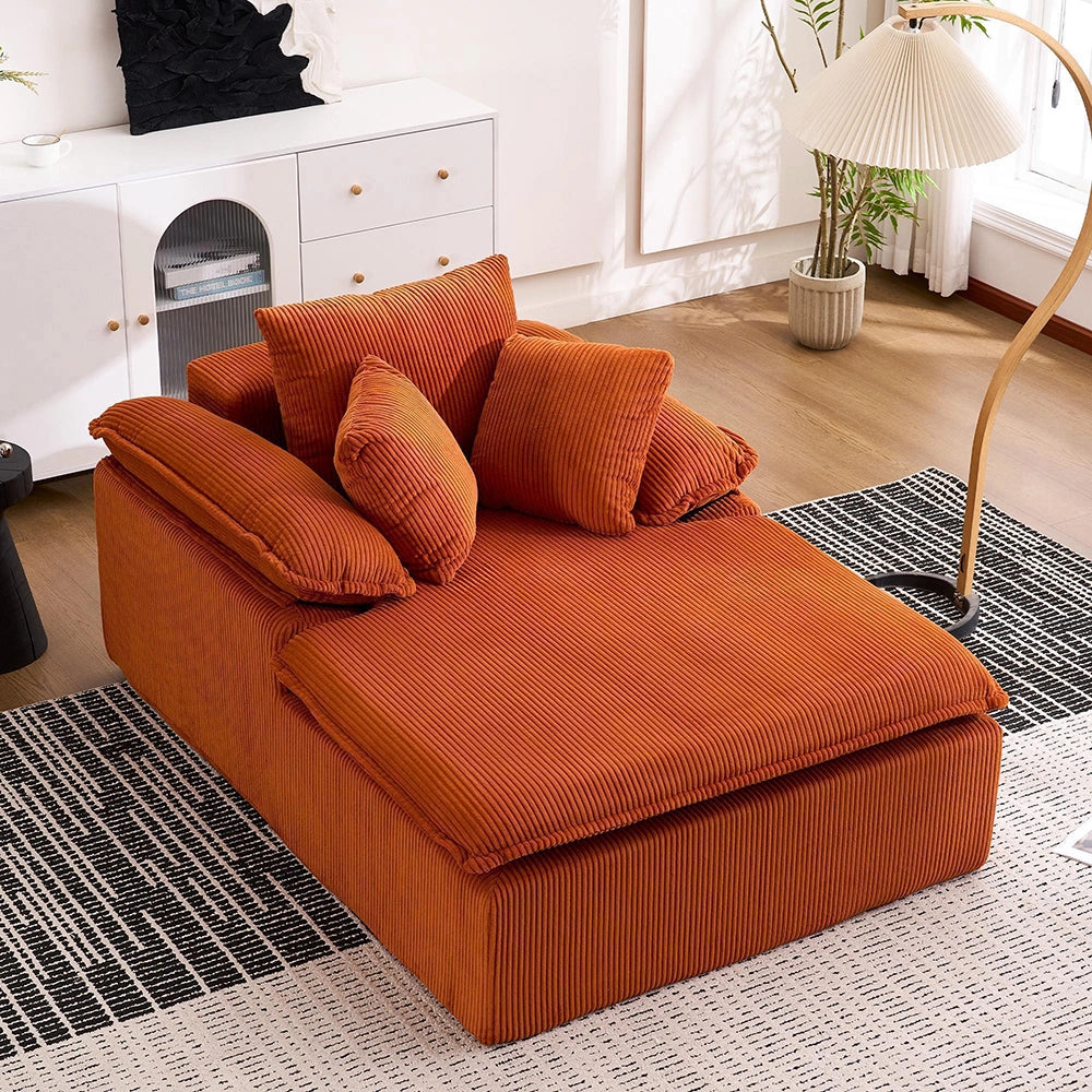 Canap¨¦ inclinable - Xylo - 46 cm - Design senza telaio, braccioli larghi