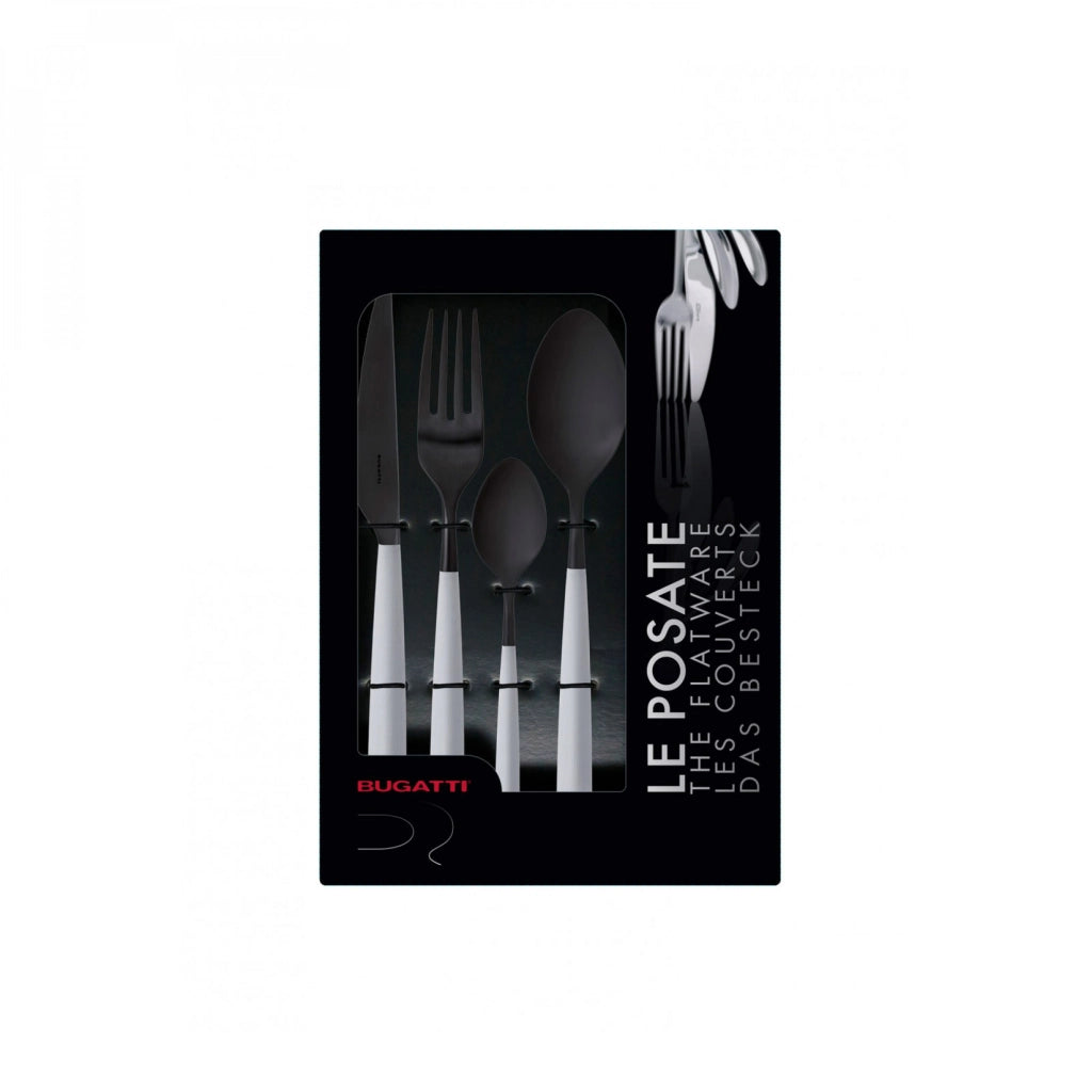 ATHENA Black Diamond, Posate Set 24 pz, Scatola Window, Casa