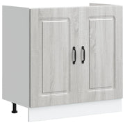 Pensile da cucina | Mobile base lavello Kalmar Grigio Sonoma 80x46x81,5 cm