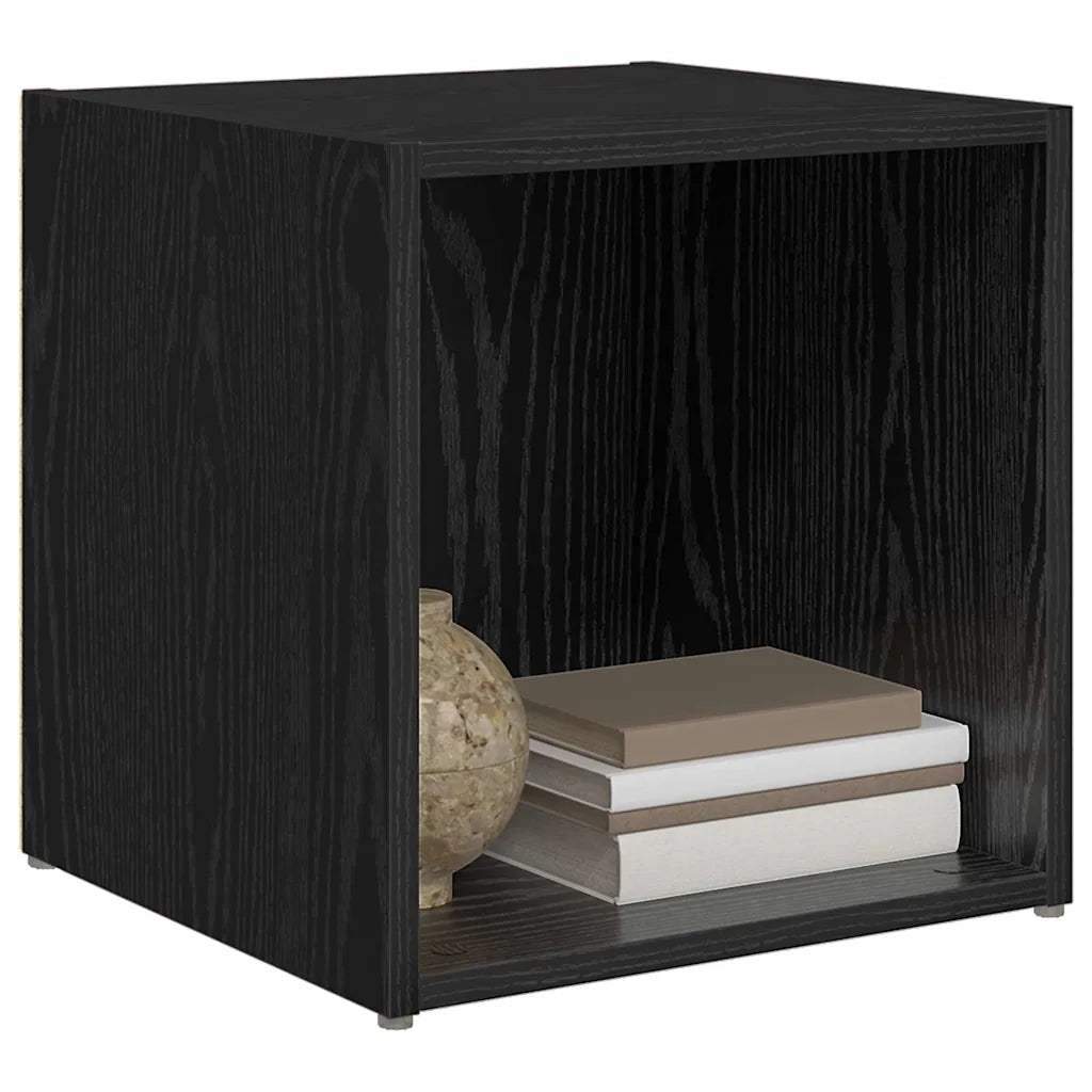 Set mobile TV 2 pz-Set di 2 Credenza per TV Nero 37 x 35 x 37,5 cm Legno multistrato