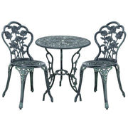 Set da bistrot kit da bistrot vintage set tavolo e sedie da giardino ghisa verde 03_0003737