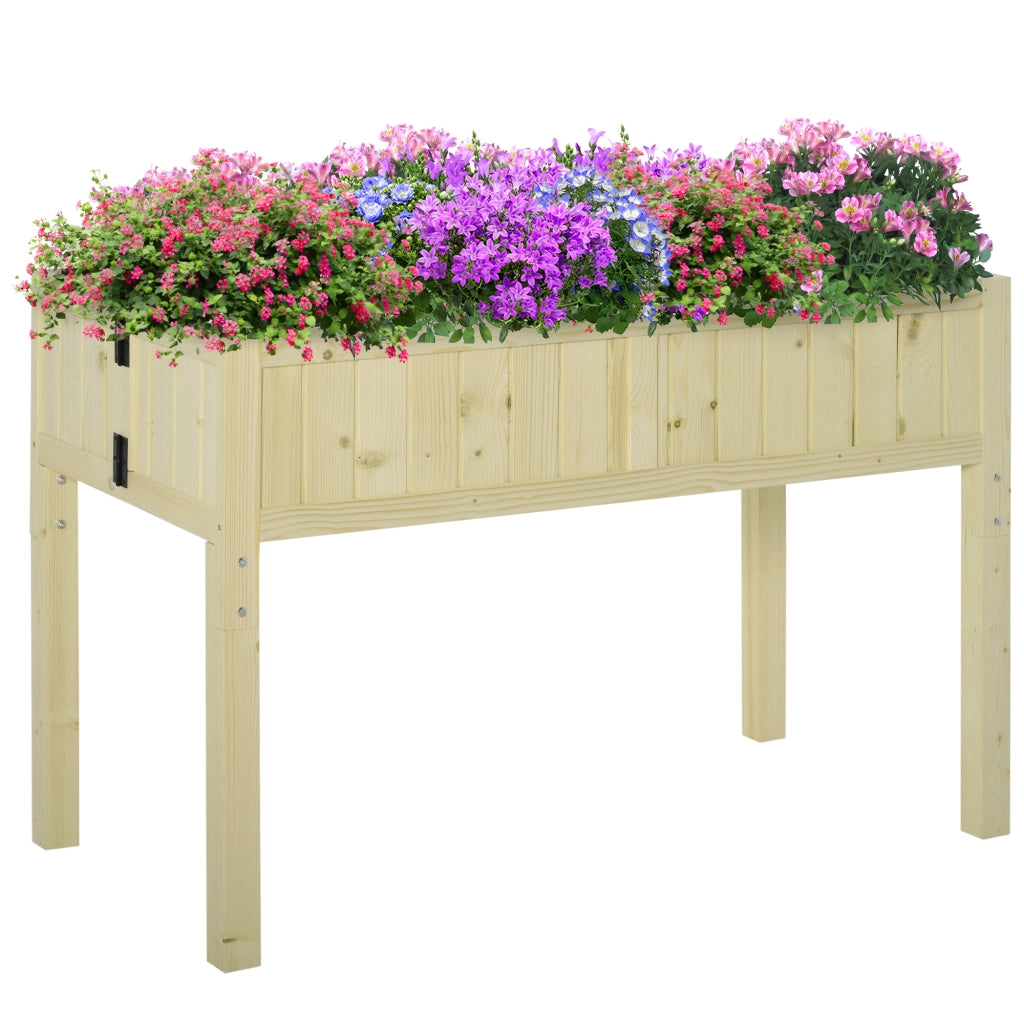 Letto Pieghevole in Legno per Orto Rialzato ¨C zephmum ¨C 115x56x76 cm Legno