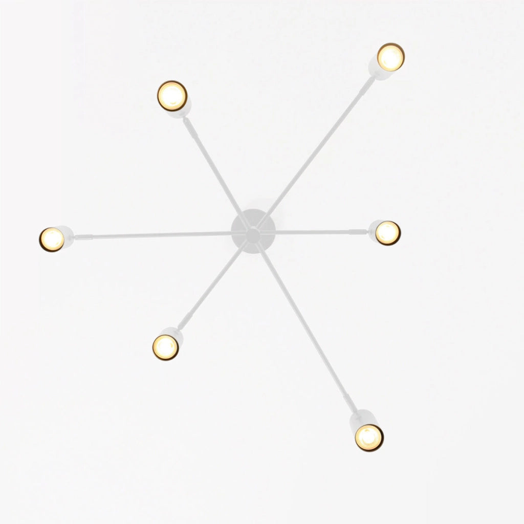 Lampada a sospensione Snow bianca 6xGU10 Light Prestige