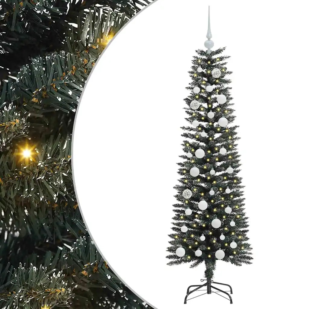 Albero di Natale artificiale con 150 LED Verde 150 cm 3395931