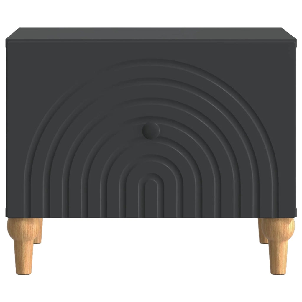 Tavolino da salotto Nero 49 x 50 x 40 cm Legno ingegnerizzato