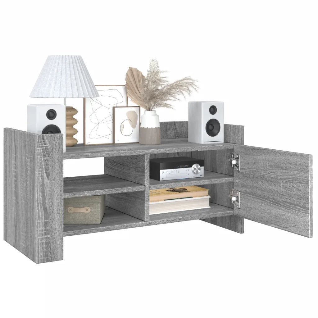 Mobile Porta TV-Mobile per TV-Credenza TV Grigio Sonoma 80x35x40 cm in Legno Multistrato