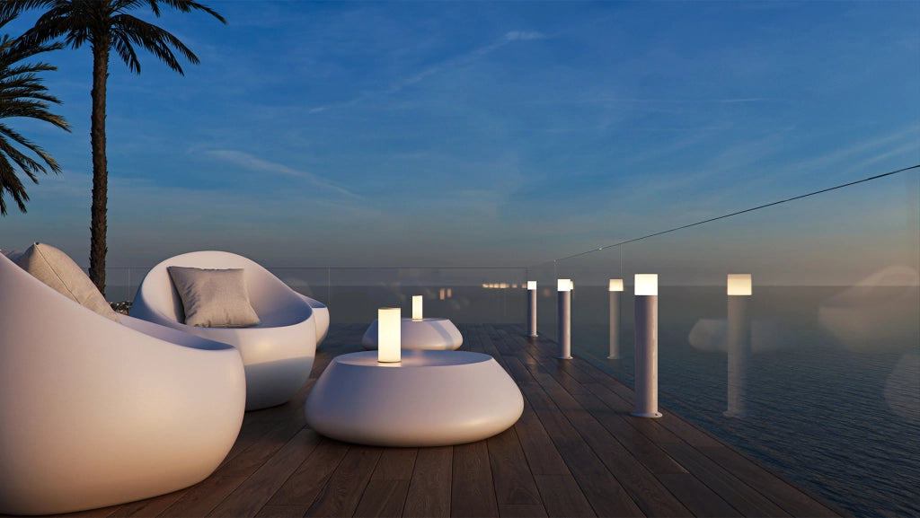 Proiettore LED da Esterno Tura XL 12W 3000K Fascio 180º Bianco Opaco – Illuminazione Architetturale per Giardini e Percorsi Pedonali IP65 IK06