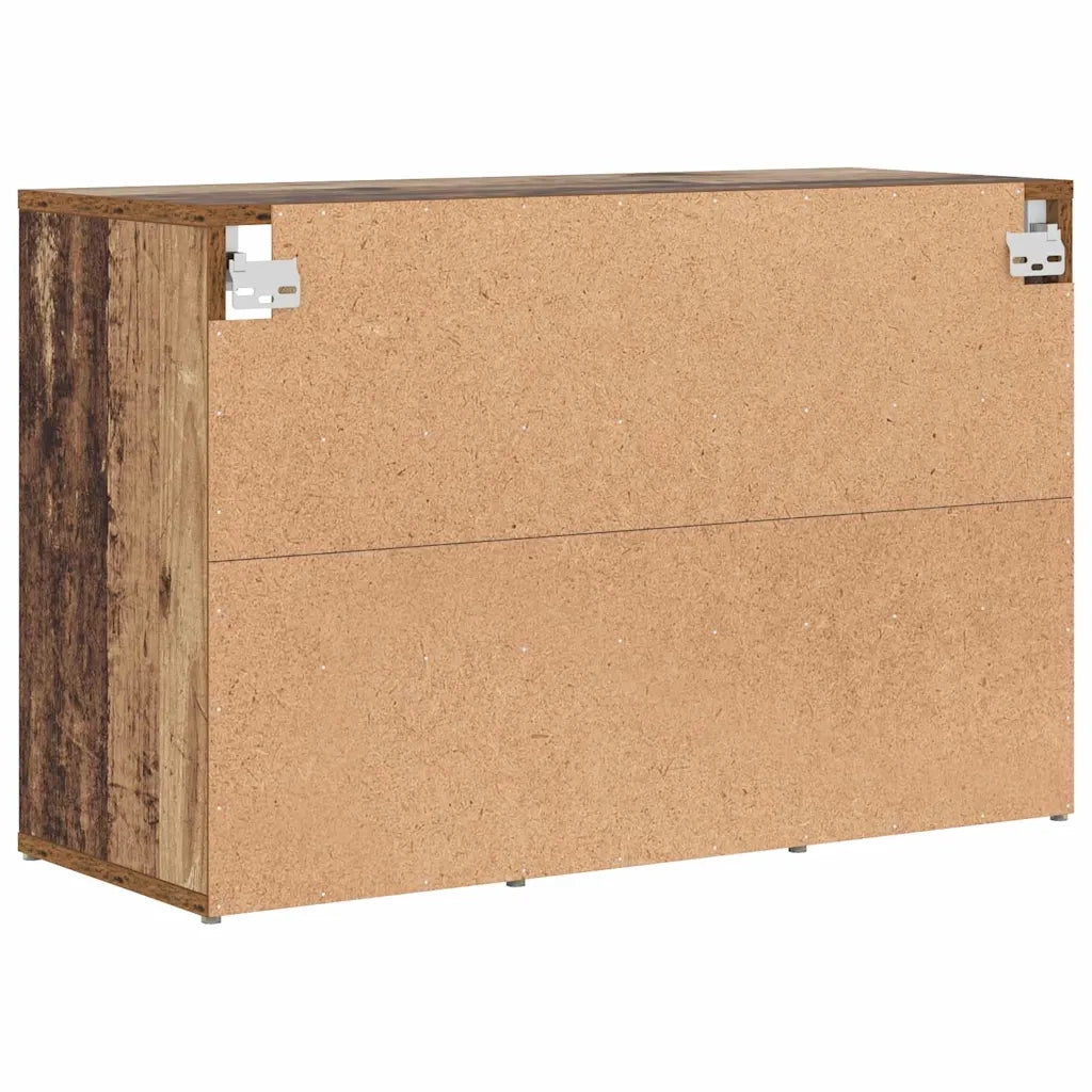 vidaXL Scarpiera Legno vecchio 77.5 x 30 x 51 cm Legno multistrato