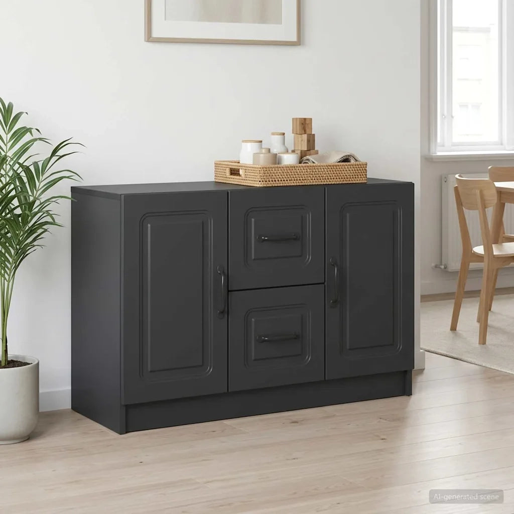 Credenza Nero 89 x 34,5 x 57 cm Legno ingegnerizzato 895806