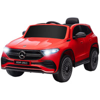 Macchina Elettrica per Bambini 12V con licenza Mercedes EQA Rossa