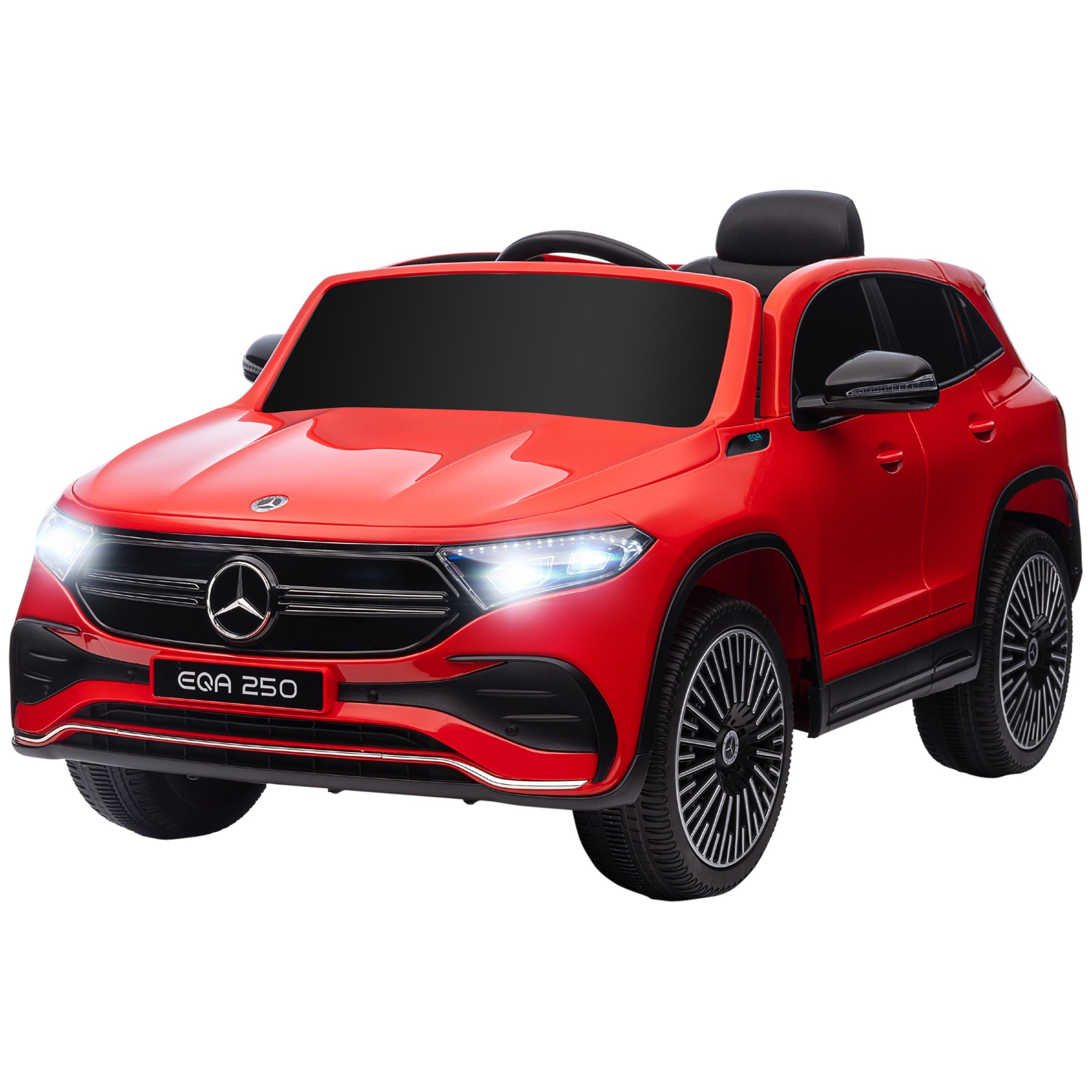 Macchina Elettrica per Bambini 12V con licenza Mercedes EQA Rossa